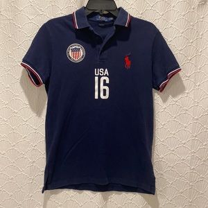 Polo by Ralph Lauren Men’s USA Blue Shirt Size Small